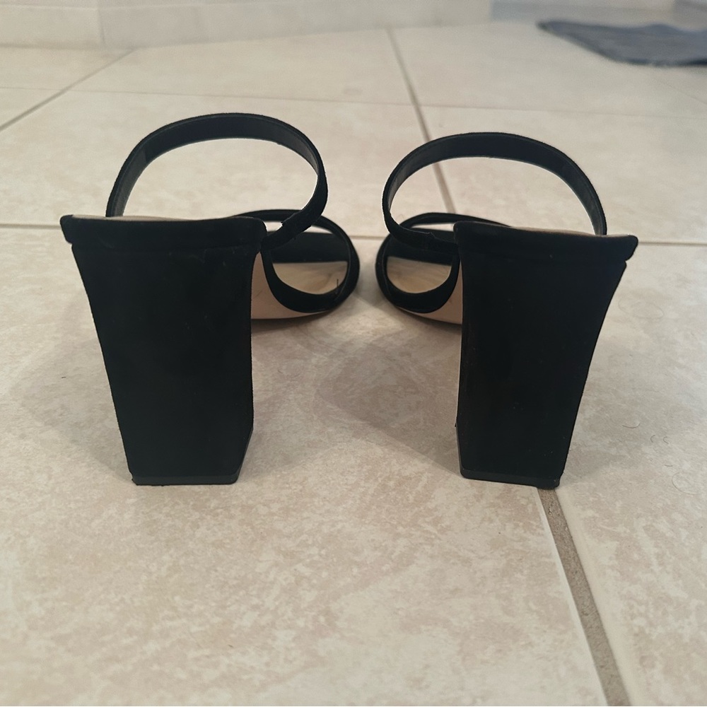 Ann Taylor Black Heeled Sandals - 9.5 - EUC - Picture 5 of 6